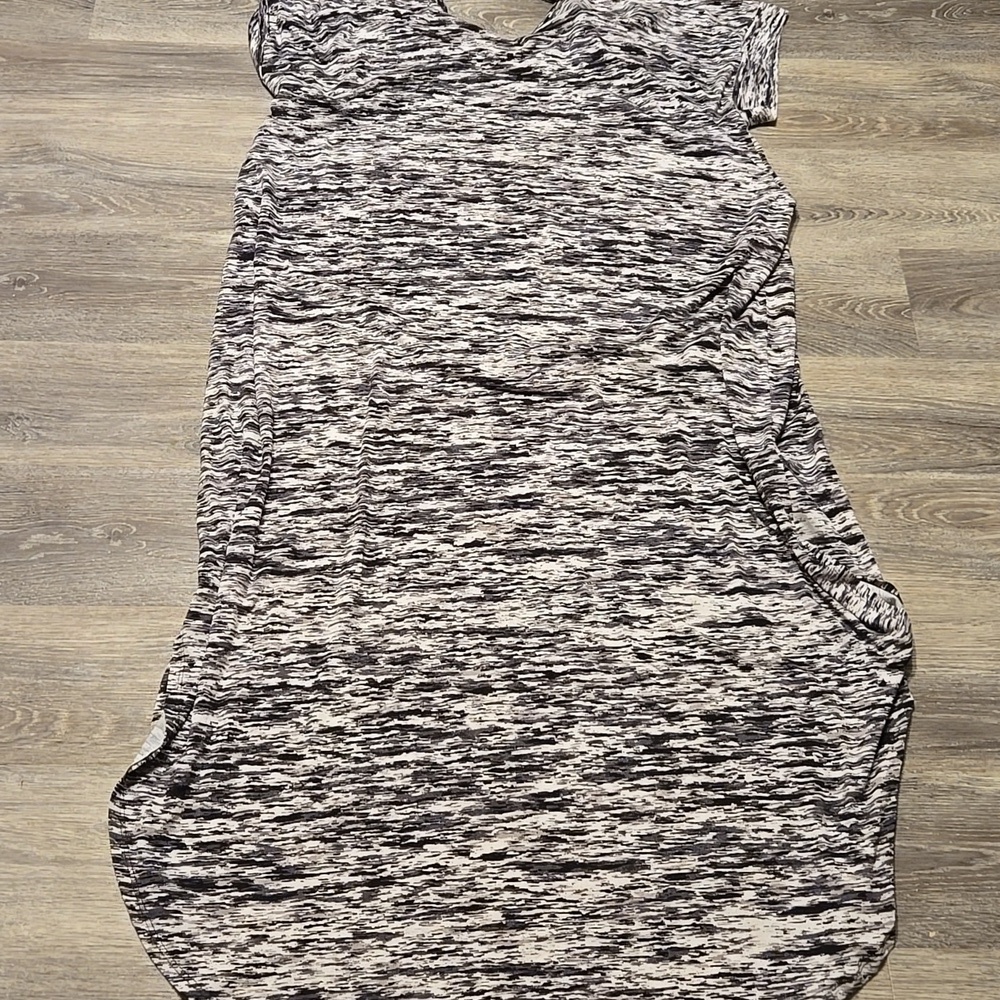 NWT Lularoe Macy Black/white Space Dye Maxi Dress 2X